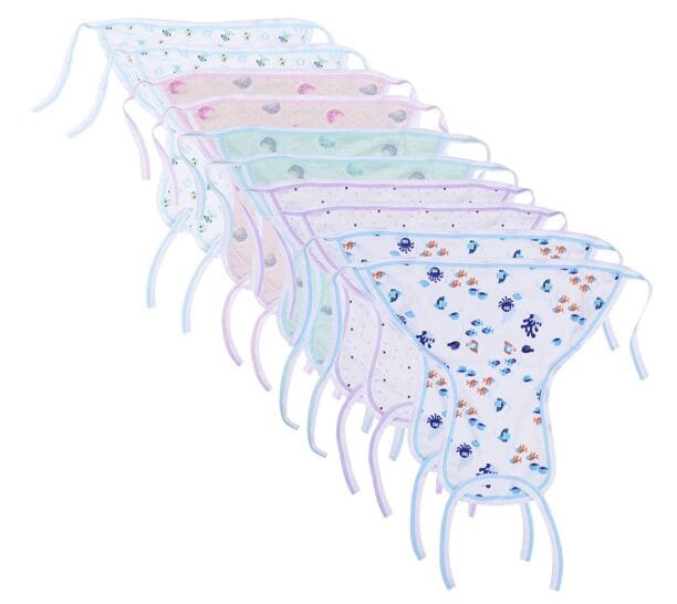 Sunuo Washable Reusable Multicolour Hosiery Cotton Diapers,Nappy,Langot For New Born Baby (0-6 Months) (WHITE) - Image 2