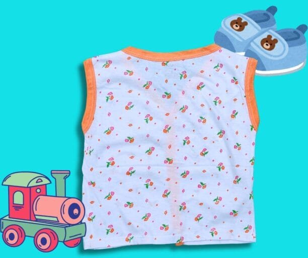 Kids vest for summer (pack of 6) (White) - Image 3