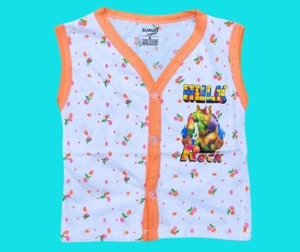 Kids vest for summer (pack of 6) (White) - Image 2