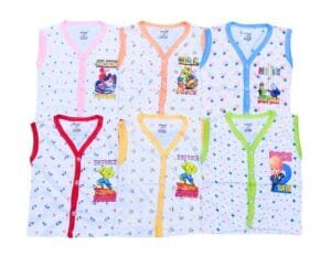 Kids vest for summer (pack of 6) (White)