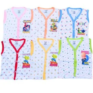 Kids vest for summer (pack of 6) (White)