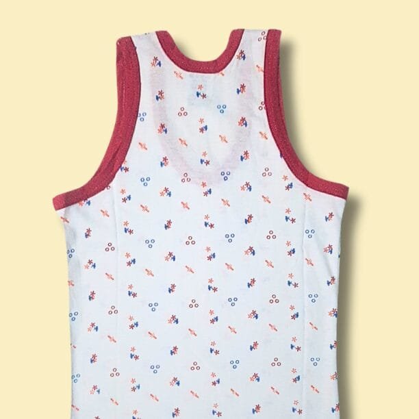Kids vest for summer (pack of 6) (white) - Image 3