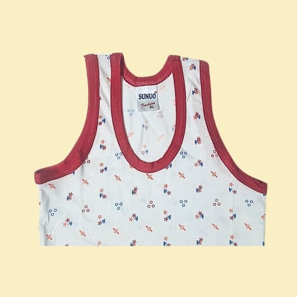 Kids vest for summer (pack of 6) (white) - Image 2