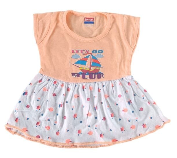 Sunuo Baby Girl A-Line Cotton Dress Frock combo - Image 13