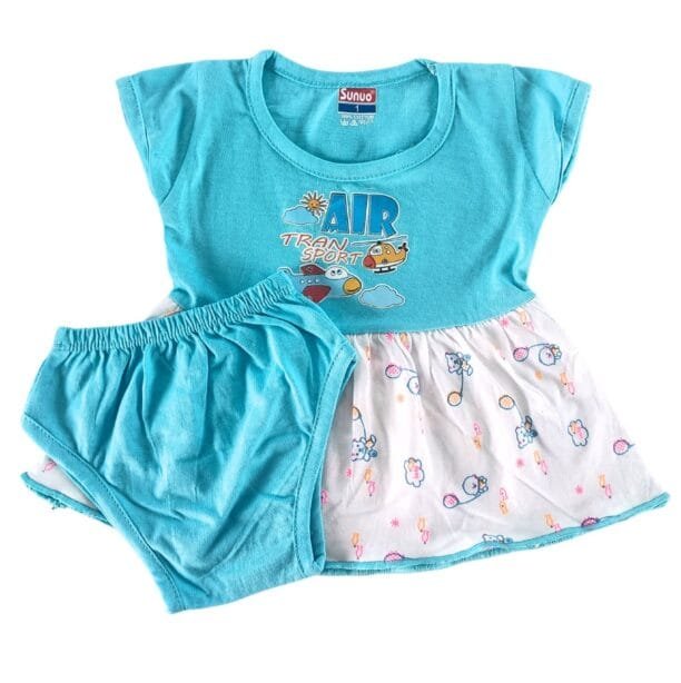 Sunuo Baby Girl A-Line Cotton Dress (Copy) - Image 3