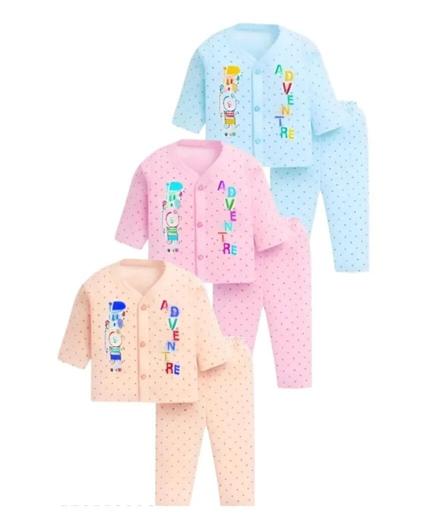 Baby Boys & Baby Girls Casual Dress Set Pack of 3